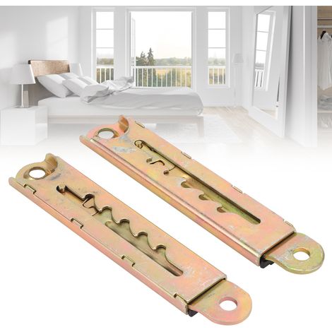 Riel telescópico elevable ajustable en 5 direcciones para cabeceros de sofá y cama Muebles con bisagras Accesorios Juego de 2 piezas de hierro inoxidable Ajuste de ángulo y altura para aficionados (1/5)