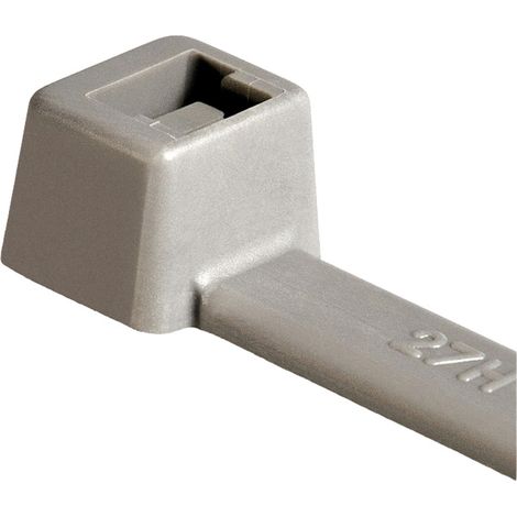 HellermannTyton 111-00819 T120R(E)-PA46-GY (100) Serre-câble 387 mm 7.60 mm gris 100 pc(s)