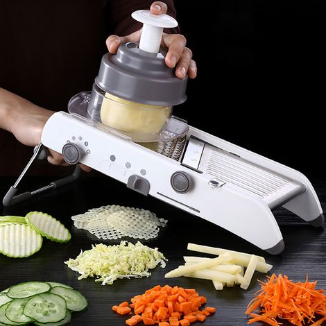 Coupe-légumes manuel multifonctionnel, râpe à aliments en acier inoxydable, accessoires de cuisine (1/5)