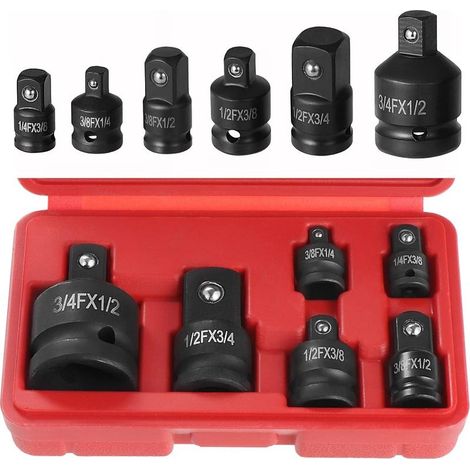 Pcs Socket Adapter Set, Impact Socket Converter Adapters, Socket Wrench Adapters Reducers, Socket Adapter, Reducing Adapters (1/5)