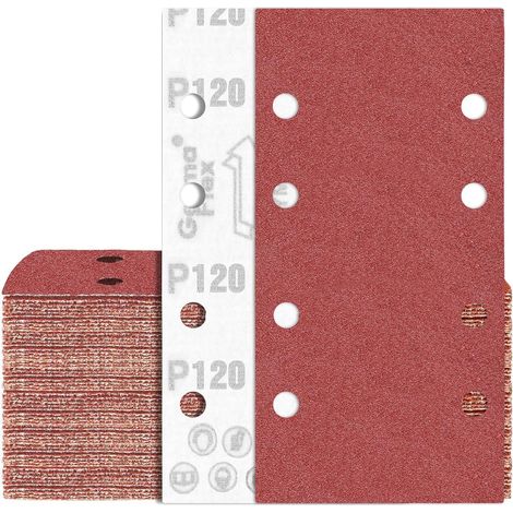 Schleifpapier 93x185 mm Klett P120 80 Stück für Schwingschleifer (1/5)