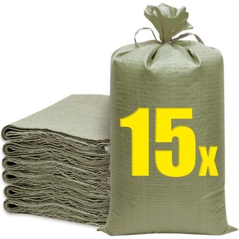 15 Stück Bauschuttsäcke, Gartenabfallsäcke 60 x 102 cm, Bauschuttsäcke, Bauschuttsäcke, Gartensäcke zum Schutz und zur Lagerung von Gartenabfällen (1/4)