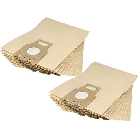 vhbw 20x Vacuum Cleaner Bag compatible with Miele Total Care 5000, Spezial Turbo, Standard Vacuum Cleaner, type H 27 cm x 21.5 cm, Sand-Coloured (1/4)