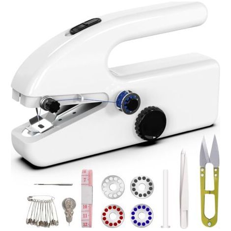 Machine à coudre électrique mini – Vitesse 375 points/min – Épaisseur tissu ≤ 1.5 mm – Léger et durable pour vêtements et bricolage (1/5)