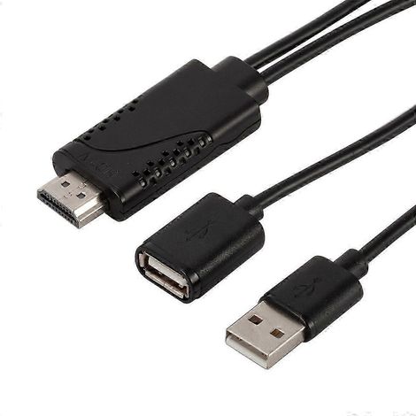 Câble adaptateur vidéo haute définition 1080p USB femelle vers HDMI mâle pour smartphones et tablettes Android/iOS (1/5)
