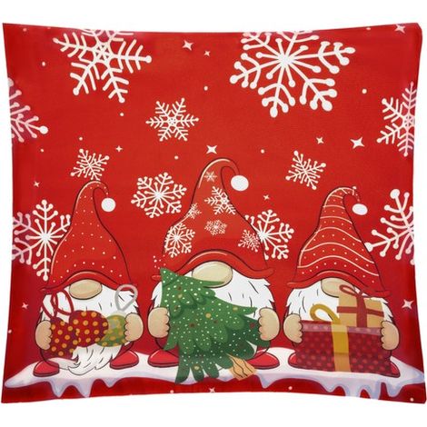 ruhhy Cojín Gnomo Rojo Verde Blanco 45 x 45 cm (1/5)