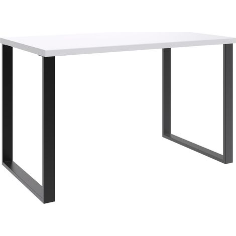 Meuble de bureau coloris Blanc - Longueur 120 x Hauteur 75 x Profondeur 70 cm
