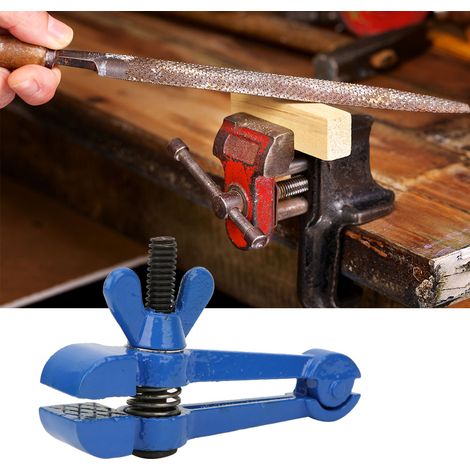 Mini étau à main en acier peint bleu multi-usages, petite pince, fournitures d'outillage (25 mm) (1/5)
