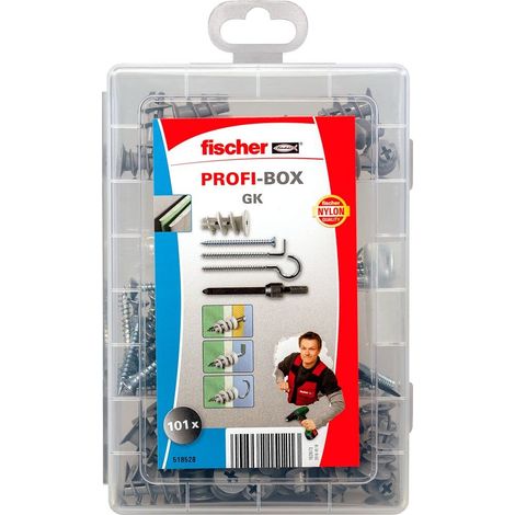 Tassello vite fischer 518528 fissaggio cartongesso 50 pezzi (1/4)