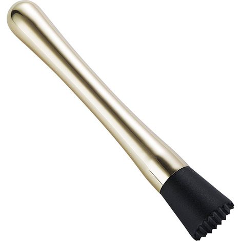 Muddler En Acier Inoxydable Avec Tête En Nylon Cannelée - Pour Cocktails Et Cuisine - 1 Pièce (1/5)