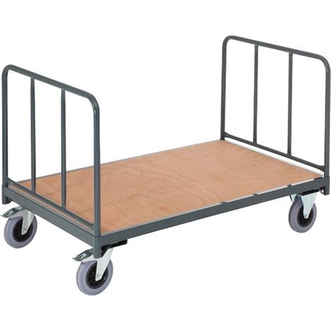 PROVOST - Chariot de manutention à 2 dossiers tubulaires - Charge jusqu'à 500 kg - Structure métallique (1/2)