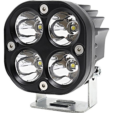 2PCS Phare de Travail LED Tracteur 7.6cm 3'' 40W Blanc Projecteur LED 12V 24V Etanche IP67 Feux Antibrouillard LED pour 4x4 Voiture Camion SUV Bateau Carré (1/5)