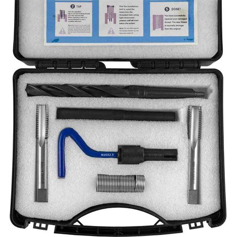 Kit di riparazione dadi elicoidali JBM helical nuts repair kit acciaio inox
