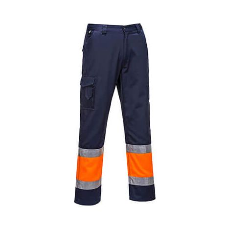Pantalon Combat Hi-vis Bicolore - Xl - Orange/marine - Portwest (1/2)