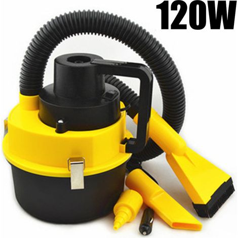 Aspirateur Voiture Portable Sec et Humide, Nettoyeur Auto Ménage Puissant, Accessoire Véhicule, 2-en-1 Maison Voiture (1/5)
