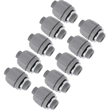 10 raccords étanches pour conduit électrique 1 pouce NPT en nylon 6, lot de 10, pour installation intérieure et extérieure (1/5)