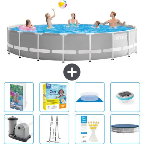 Prism Frame Pool Rund - 549x122 cm - 9-teilig S526