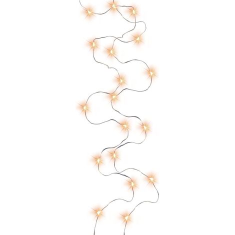 TrendLine LED-Lichterkette Micro Innen 45 cm warmweiß-silber mit Timer Lichterketten (1/2)