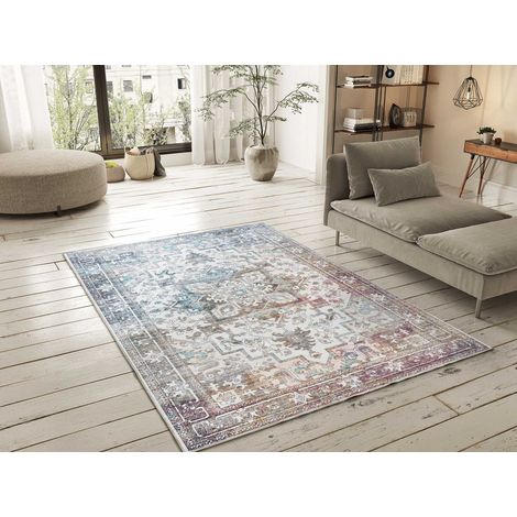ATTICGO Tapis vintage imprimé CLASS 04 Multicolore 160x230 cm (1/4)