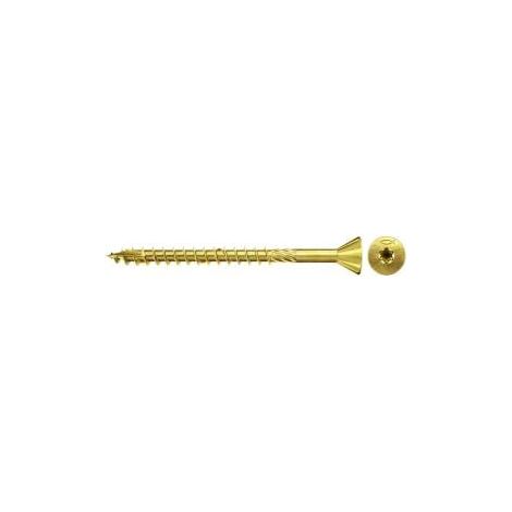 Vite  per pannelli  Fischer  200x MDF  4,5x45  mm, svasata  gialla zincata  parzialmente filettata  Torx -  660208