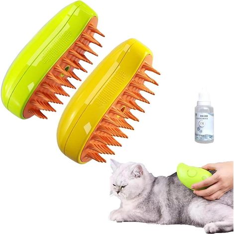 Lot de 2 brosses vapeur - brosse vapeur 3 en 1, brosse à cheveux rechargeable (1/5)