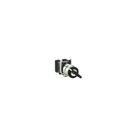 Harmony XB4 - bouton tourn clé3131A - 2 pos fix - retrait 1 - 1F - Ø22 - noir  - XB4BG2120