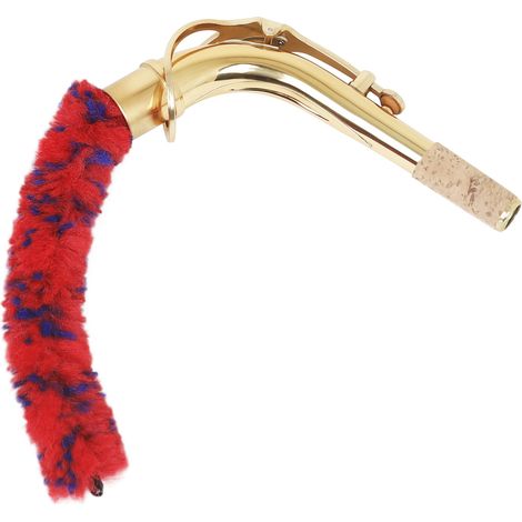 Tige de nettoyage de bocal de saxophone de 28 cm (11 pouces), brosse de nettoyage pour bocal de saxophone, outil d'entretien pour bocal de saxophone alto/ténor (1/2)