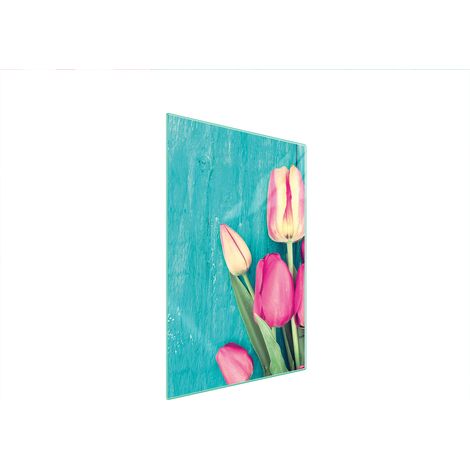 TABLA DE CORTAR DE VIDRIO 35x52 TULIPANES (1/5)