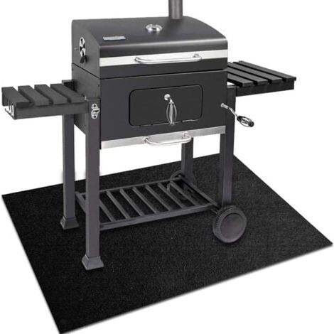 Tapis de Protection 127x91cm Tapis Barbecue Sol D'extérieur Tapis de Gril Anti Feu BBQ Tapis Réutilisable Facile à Nettoyer Étanche Tapis de Foyer pour Pelouse Patio (1/5)