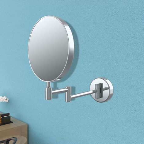 Signature Lucy Round Cosmetic Bathroom Mirror - Chrome (1/3)