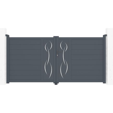 Puerta batiente de aluminio 3m LIFE 300 x 140 cm (1/4)
