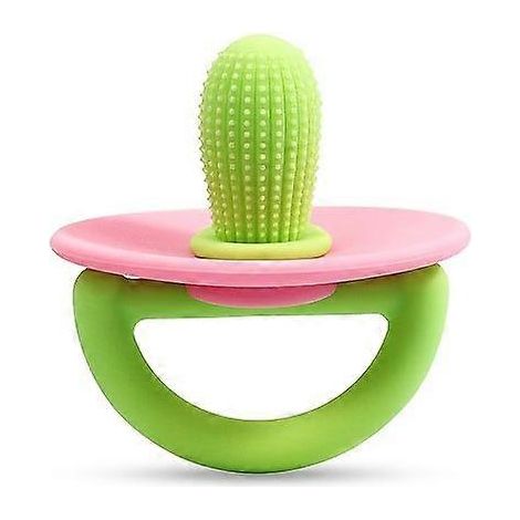 Juguete masticable para perros con forma de cactus, chupete de silicona para la dentición de cachorros pequeños, accesorio de juego interactivo y duradero para mascotas. (1/5)