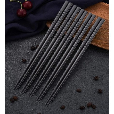 lot De Baguettes En Fibre De Verre Rutilisables, Passent Au Lave-vaisselle, Pointe Texture En Alliage Pour La Maison, Les Restaurants (1/5)