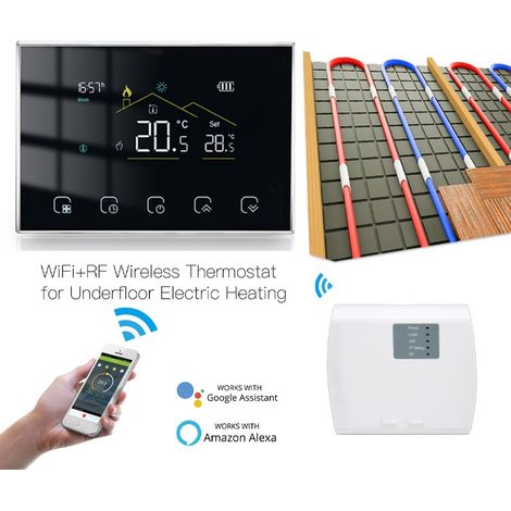 Termostato WiFi Beca a Batteria BHT-8000RF-VA-GBW (1/5)