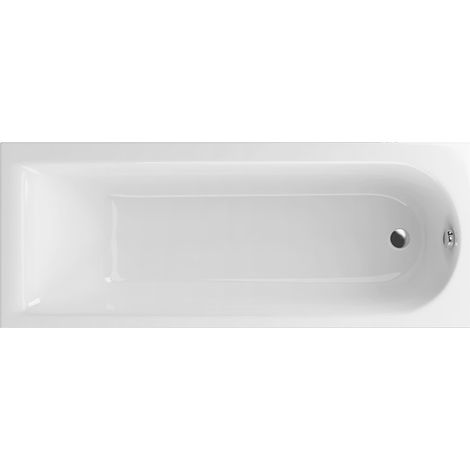 Excellent Baignoire Aurum Slim - 170x70 cm - Blanc brillant - Design minimaliste - Confort durable (1/4)