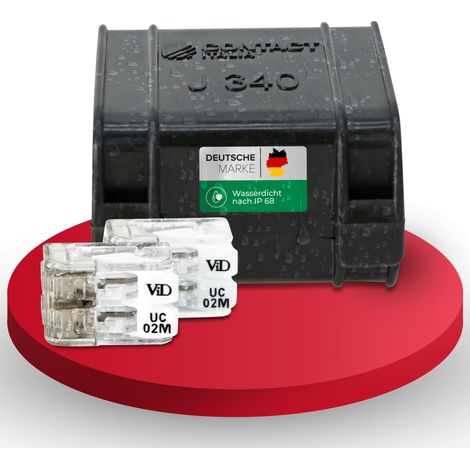 Heidemann Iso Flex Gelbox mit 2 Verbindungsklemmen Gel-gefüllt Leitungs- & Kabelverbinder (1/5)