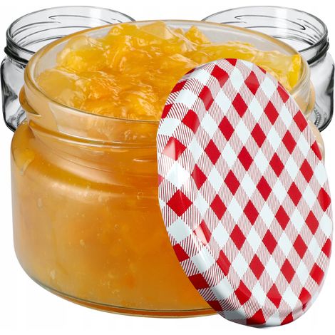 KADAX kleine Einmachgläser 250 ml, Marmeladengläser mit Deckel, Luftdichte Gläschen zum Verschenken, (1/5)