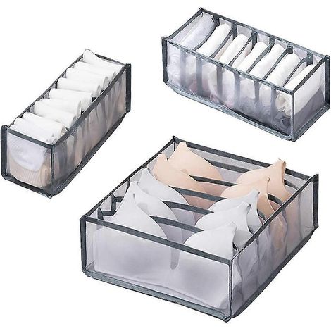 Boîte de rangement pour sous-vêtements pliable - Boîte de rangement pour soutien-gorge et sous-vêtements à tiroir (1/5)