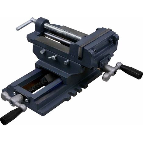 vidaXL Tornillo de banco manual carro transversal 127 mm (1/5)