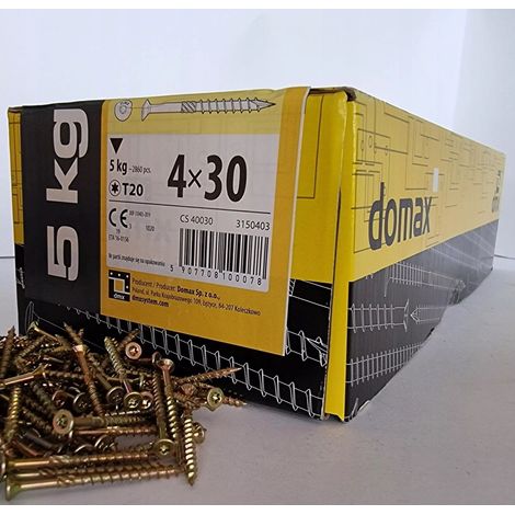 BOITE 5kg - 2855 VIS À TÊTE FRAISÉE 4 x 30, EMPREINTE TORX (1/2)