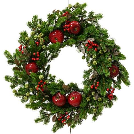 Everlands Ghirlanda Natalizia con Frutti Rossi per Porta - D. 40 cm