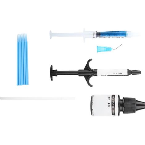 Kit d'Adhésif Dentaire Orthodontique Lumière Photopolymérisable avec Outils