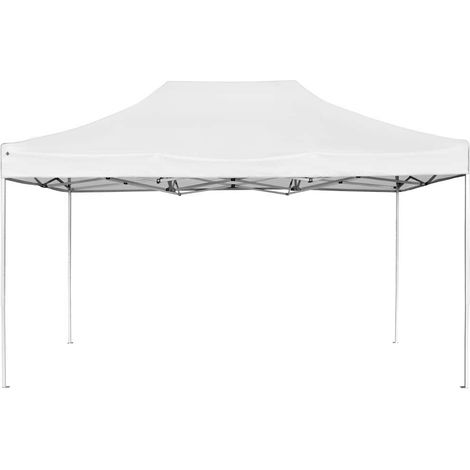 Maison Exclusive - Profi-Partyzelt Faltbar Aluminium 4,5x3 m Weiß (1/5)
