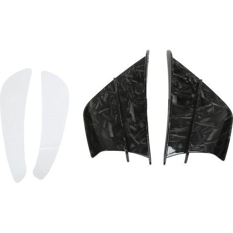Cache-latéral moto ailerons aérodynamiques carénage avant ABS finition marbre pour NINJA400 NINJA250 Z900 Z1000 (1/5)
