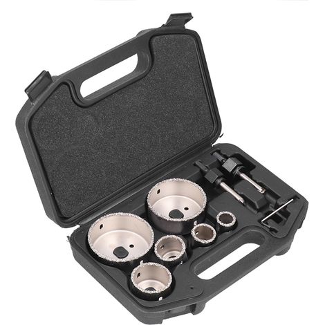 Kit de 9 forets cloches pour carrelage, verre et porcelaine. (1/5)
