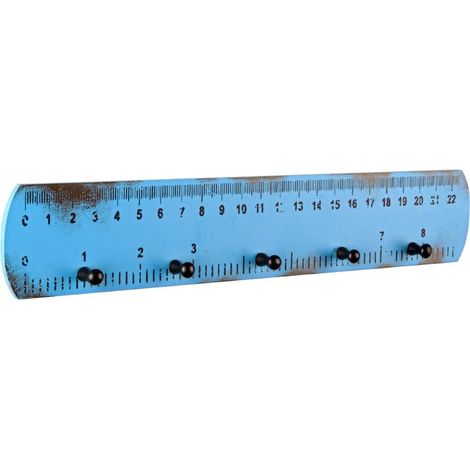 Appendino 5ganci righello blu mdf - bizzotto (1/2)
