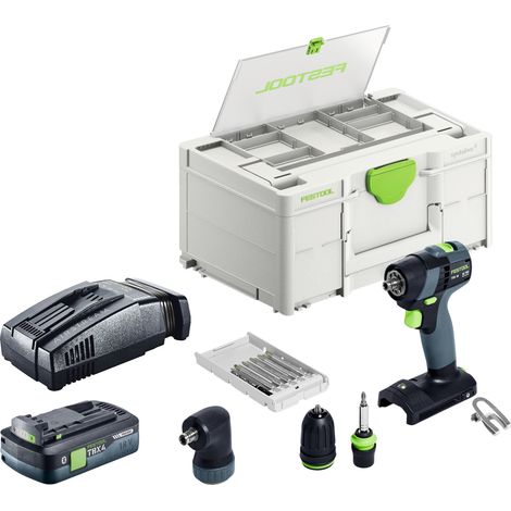 Set base Festool TXS 18 - Avvitatore a batteria 18 V 40 Nm Brushless + 1x batteria 4,0 Ah + caricabatterie rapido + Systainer