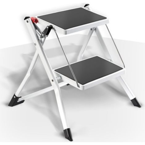 Spirella scala a 2 gradini in acciaio leggero e antiscivolo Max 150 kg