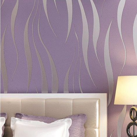 Papier peint 3D gaufré moderne, intissé, pour chambre et salon, fond de mur décoratif (1/5)