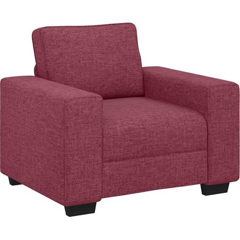 Maison Exclusive - Poltrona Rosso Vino 100x77x82 cm in Tessuto